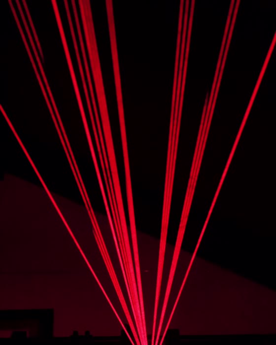 Busking a laser show live